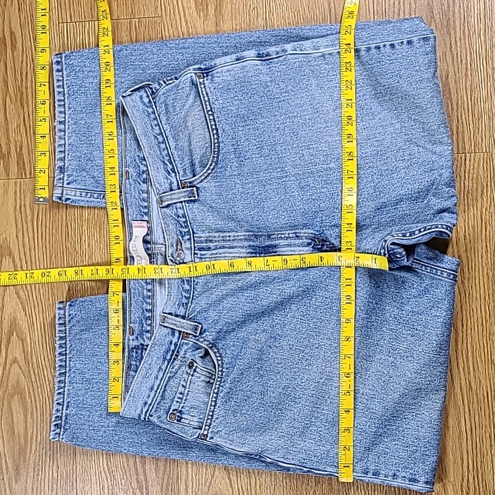 1990s LEVIS 550 MENS 40x27 VINTAGE PRE-OWNED RELAXED FIT DENIM STRIGHT JEANS - Picture 4 of 8